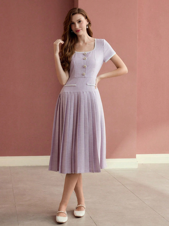 Rochie midi SHEIN, mov