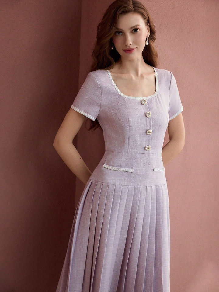 Rochie midi SHEIN, mov