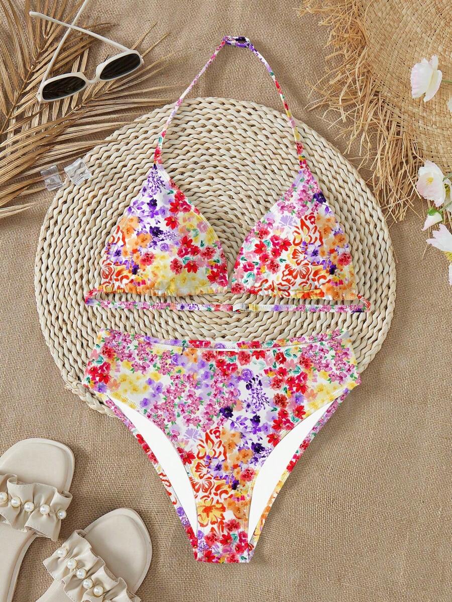 Costum de baie SHEIN, mix culori