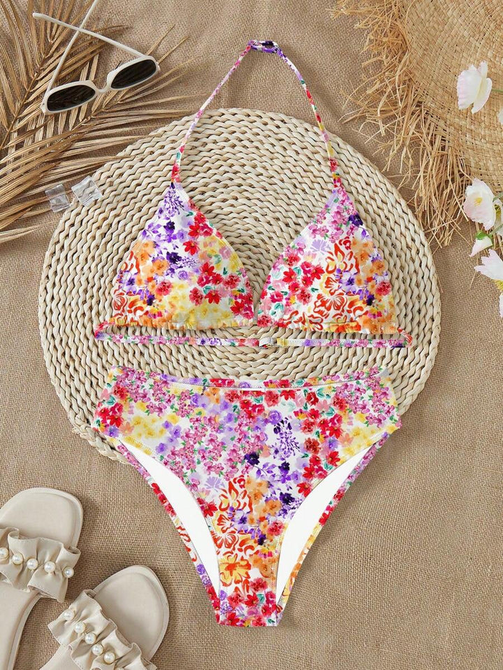 Costum de baie SHEIN, mix culori