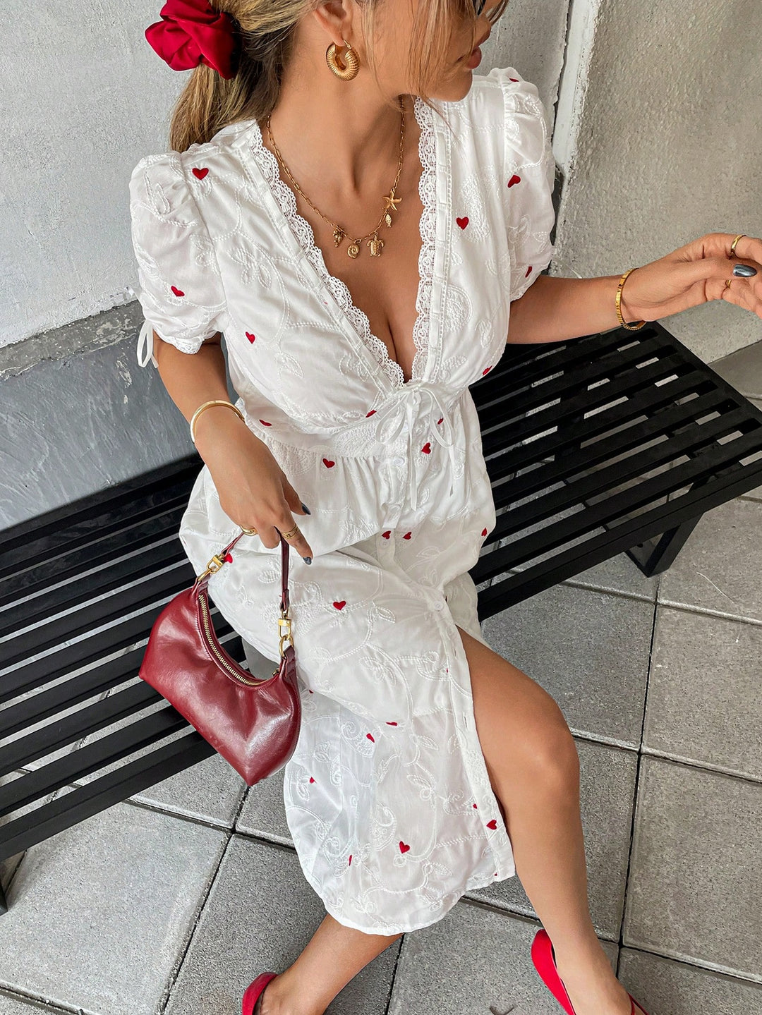 Rochie midi SHEIN, mix culori