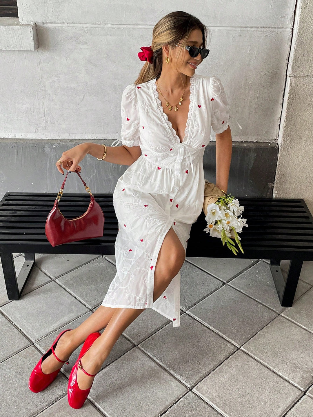 Rochie midi SHEIN, mix culori