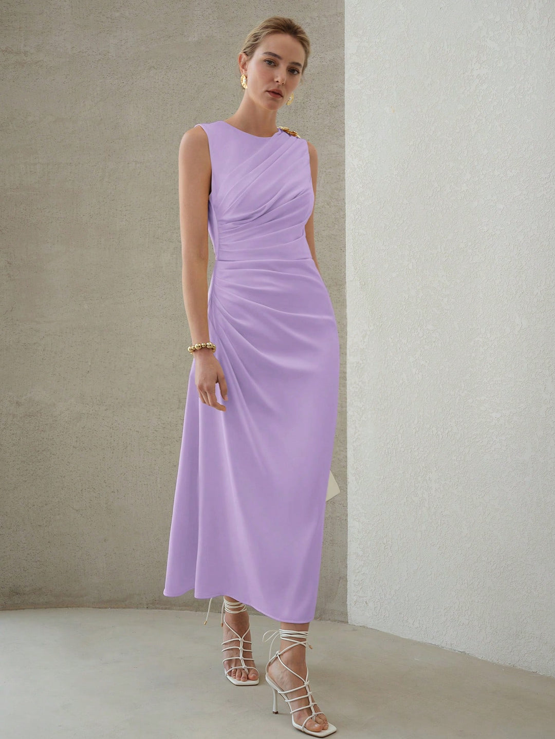 SHEIN midi ruha, lila