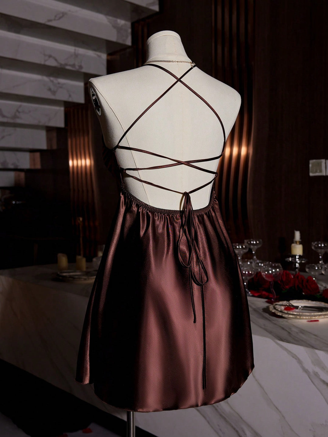 Rochie SHEIN, maro