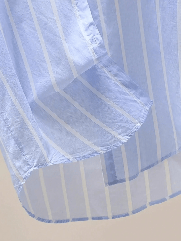 Bluza casual cu mâneci lungi SHEIN, albastru