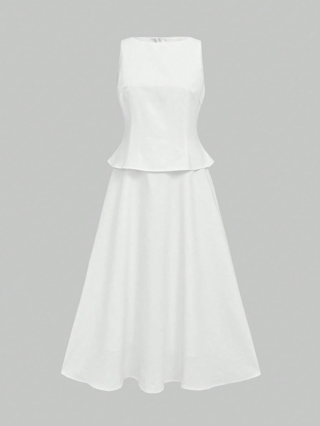 Rochie midi SHEIN, alb