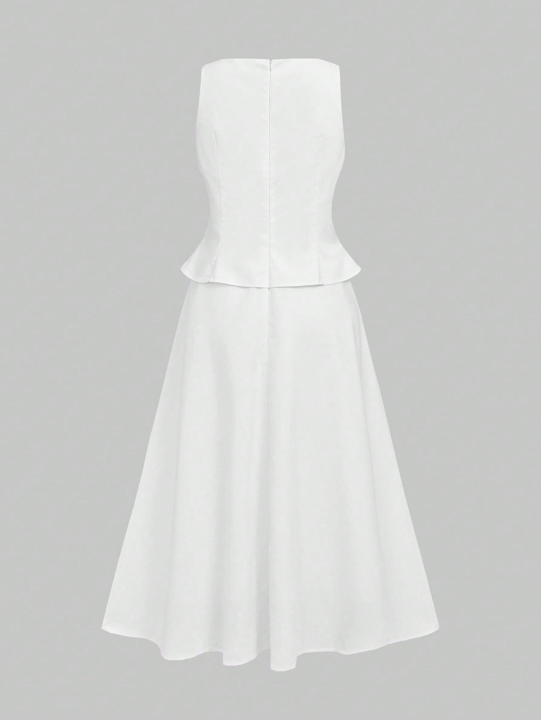 Rochie midi SHEIN, alb