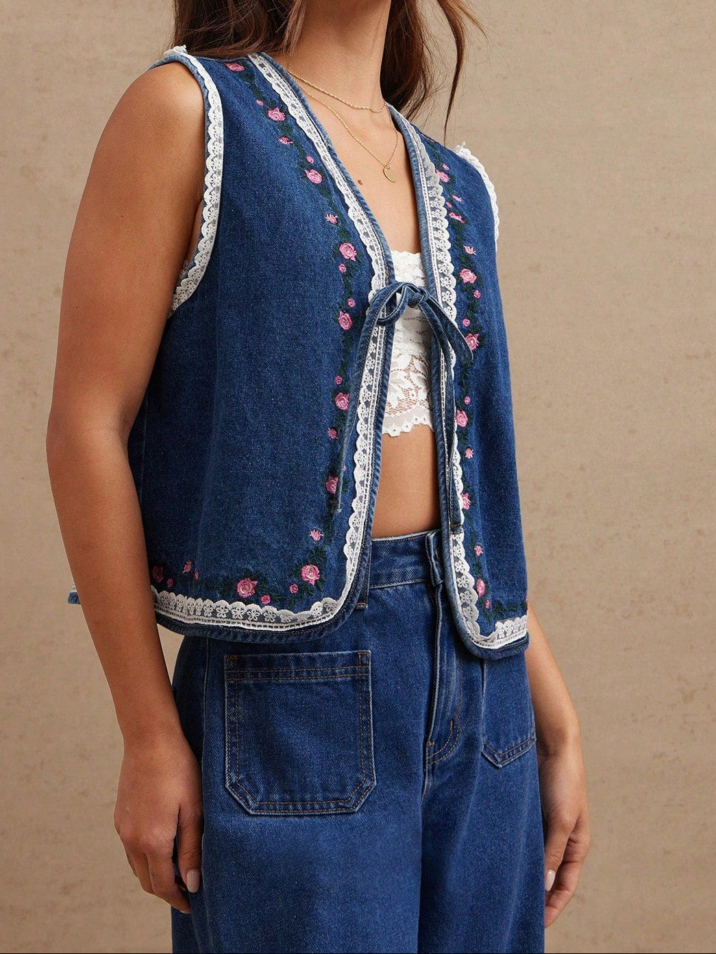 SHEIN Denim vest, blue