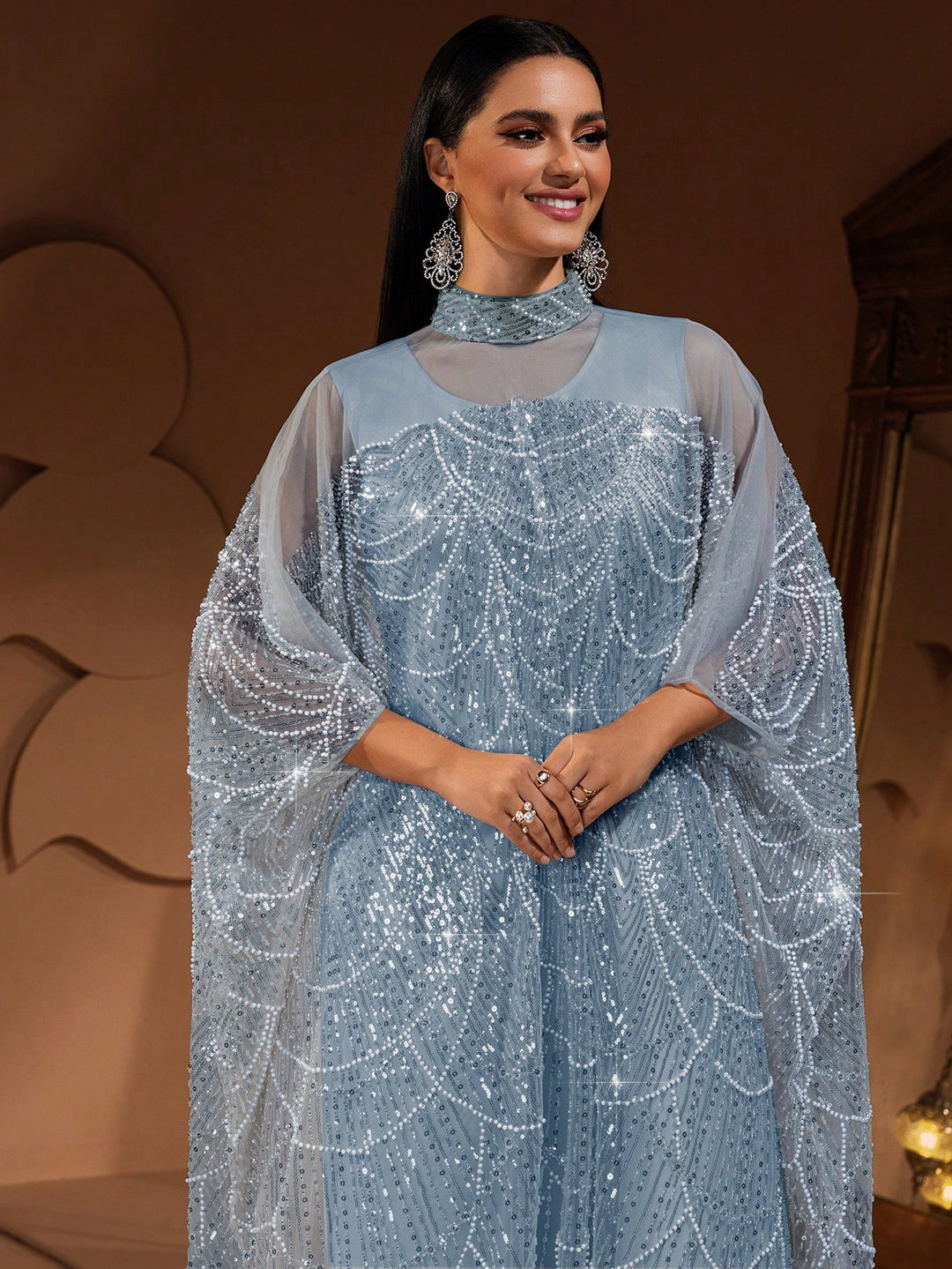 Rochie de ocazie SHEIN, albastru