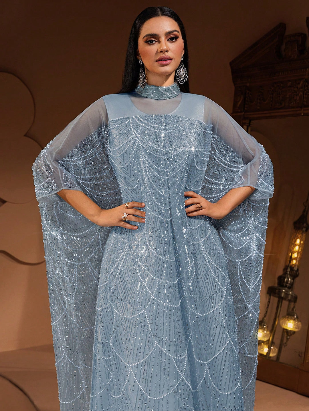 Rochie de ocazie SHEIN, albastru