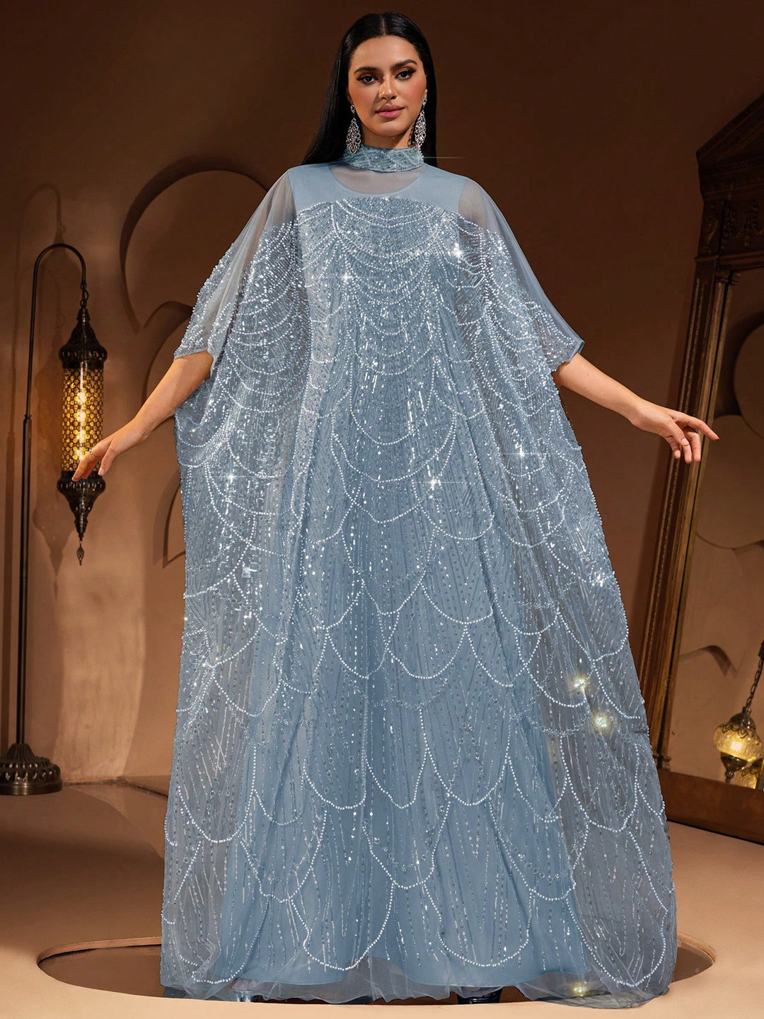 Rochie de ocazie SHEIN, albastru