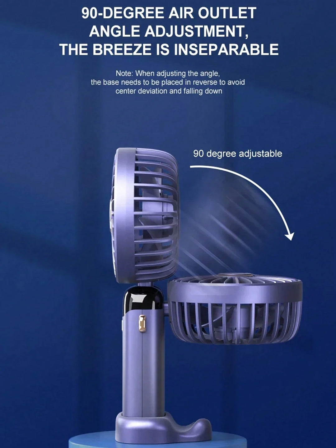 Ventilator portabil SHEIN, alb