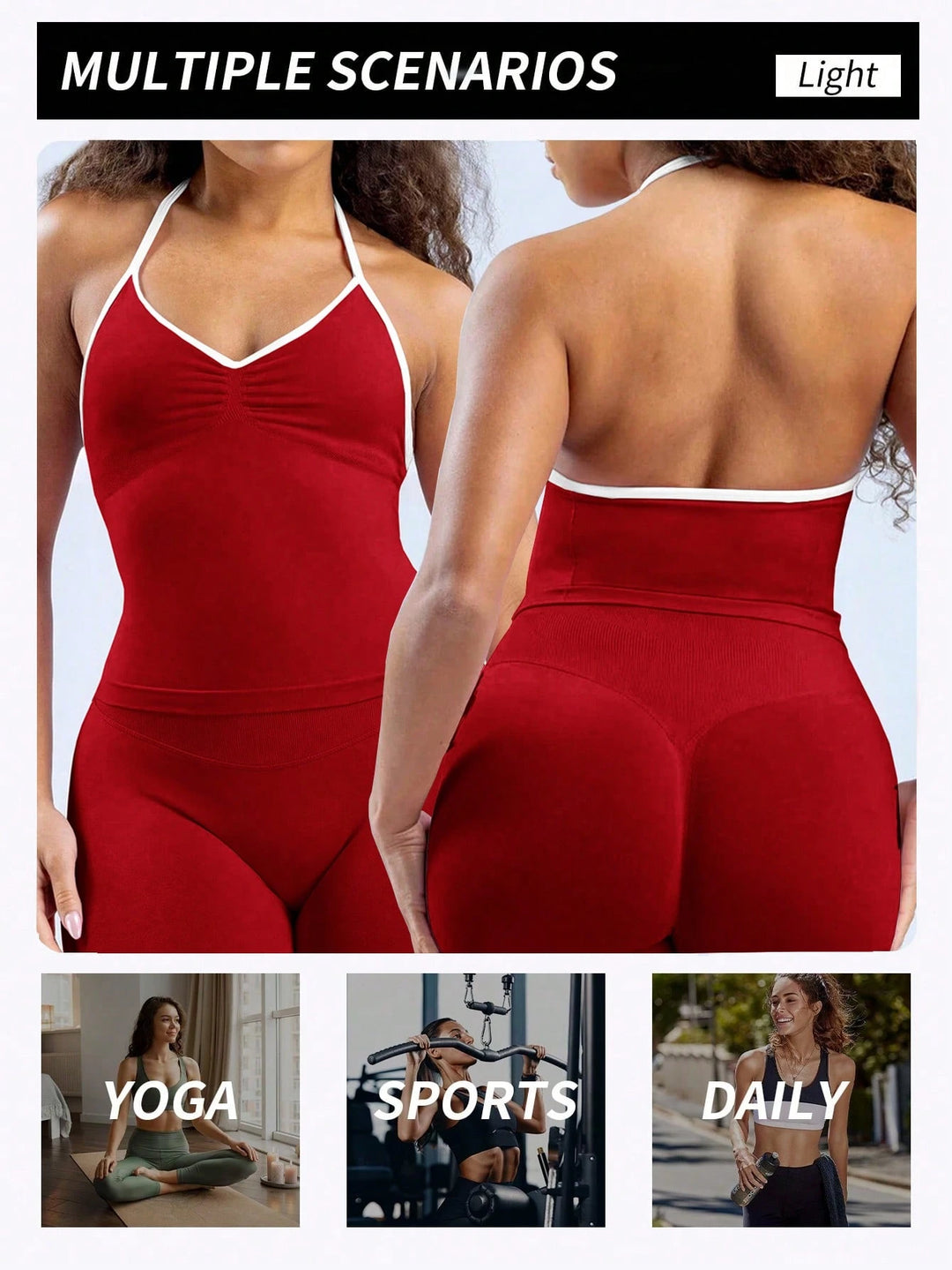 Top sport SHEIN, roșu