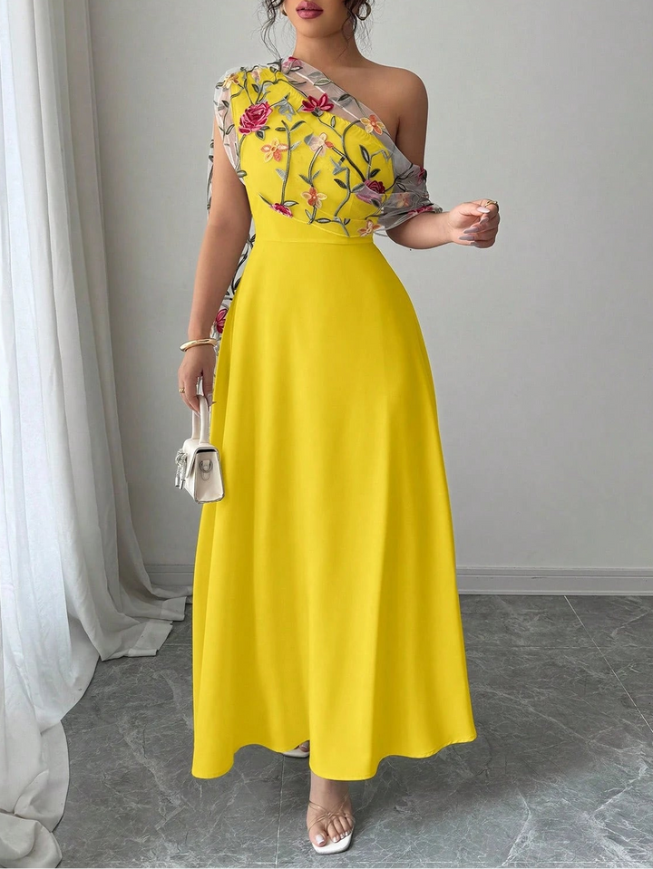Rochie midi Shein, mix culori
