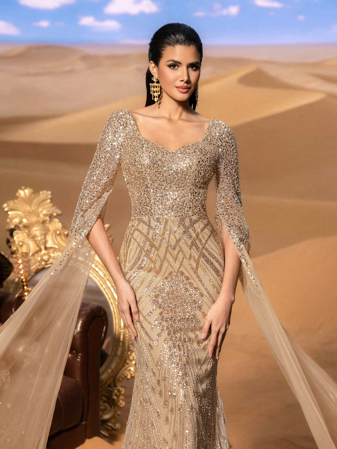 Rochie SHEIN, auriu