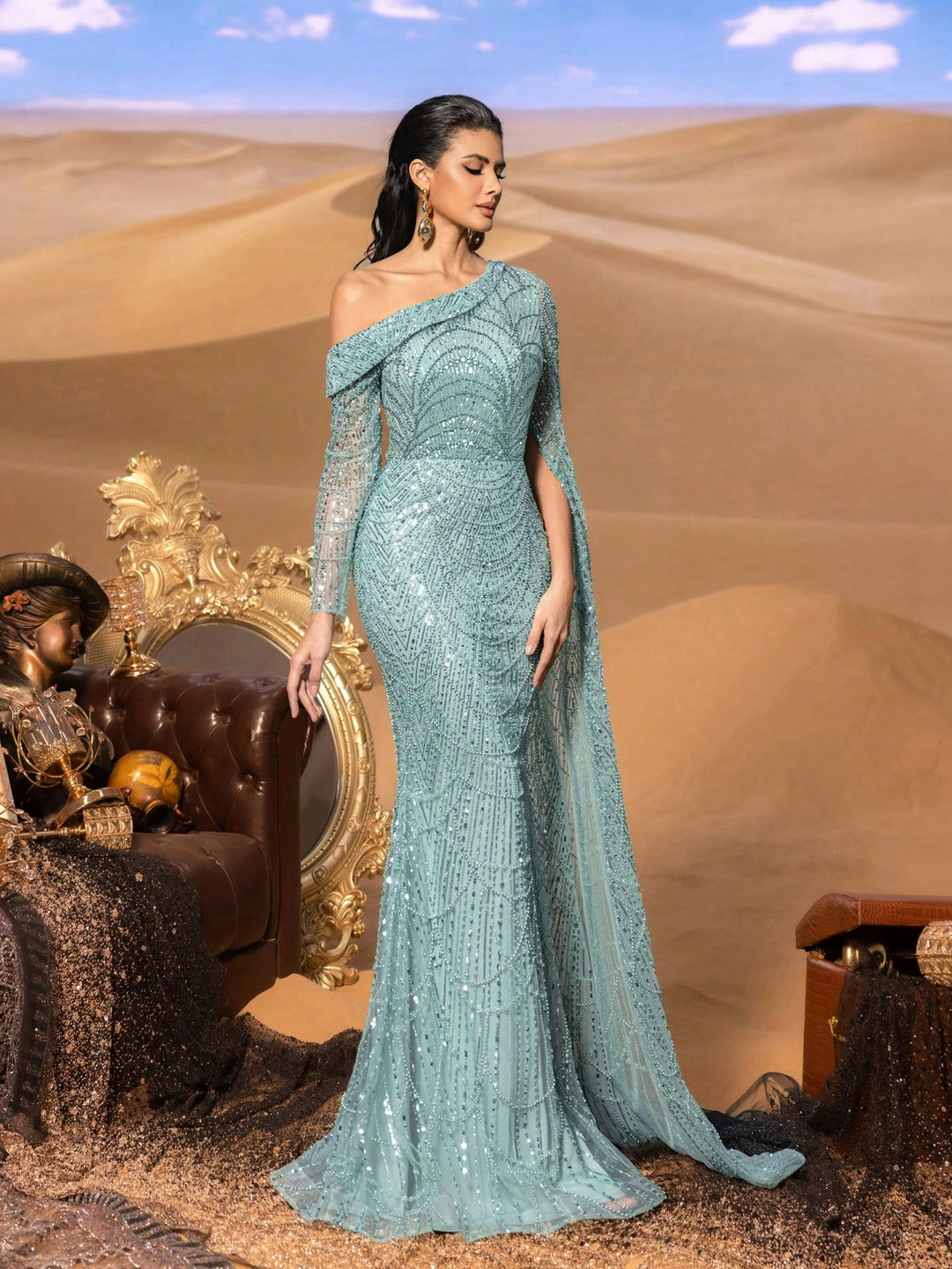 Rochie SHEIN, verde