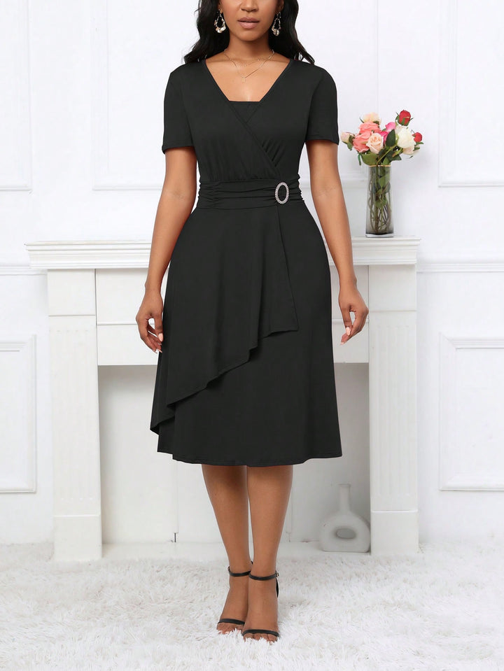 Rochie midi SHEIN, negru