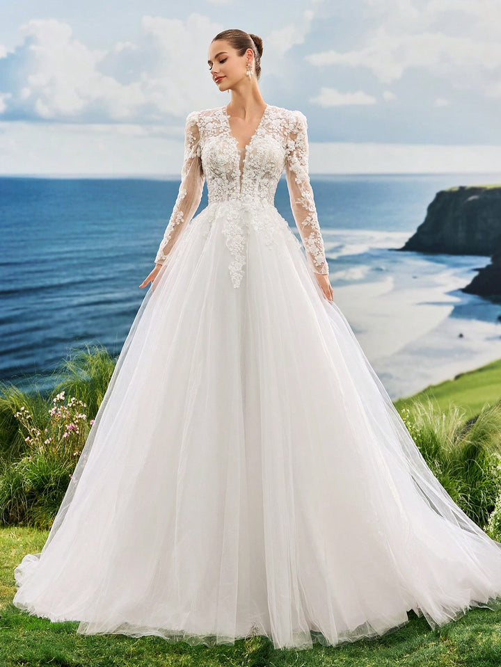 Rochie de mireasă SHEIN, alb
