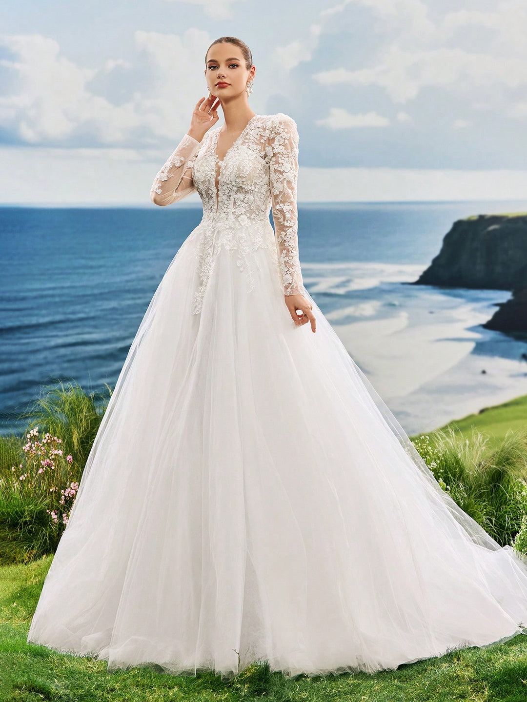 Rochie de mireasă SHEIN, alb
