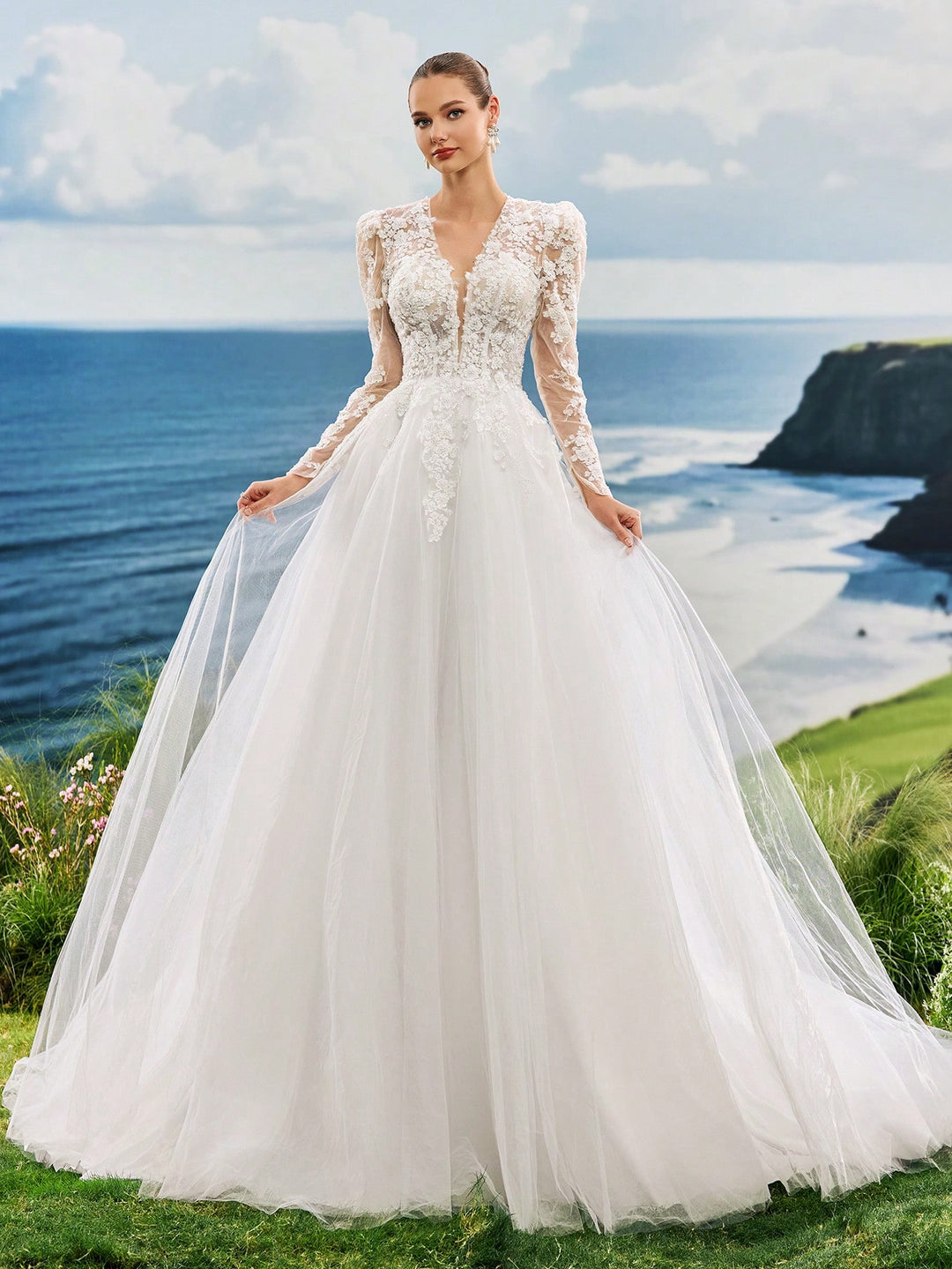 Rochie de mireasă SHEIN, alb