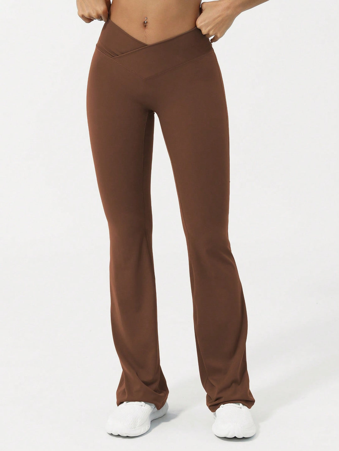 Pantaloni SHEIN, maro