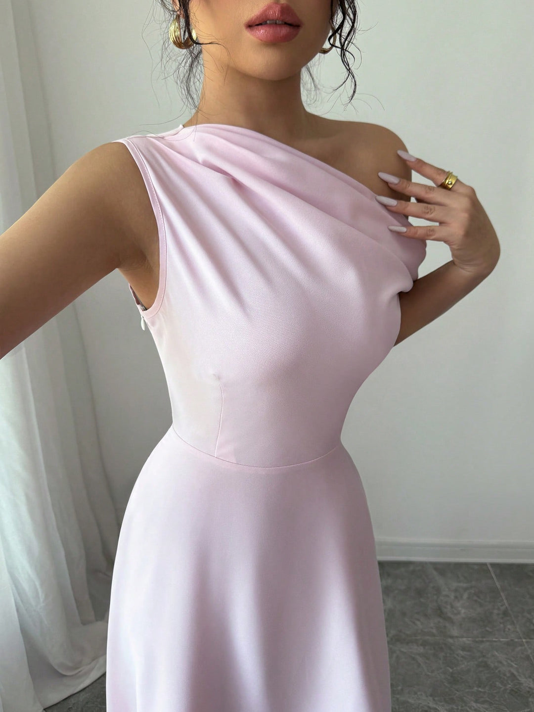 Rochie maxi SHEIN, roz