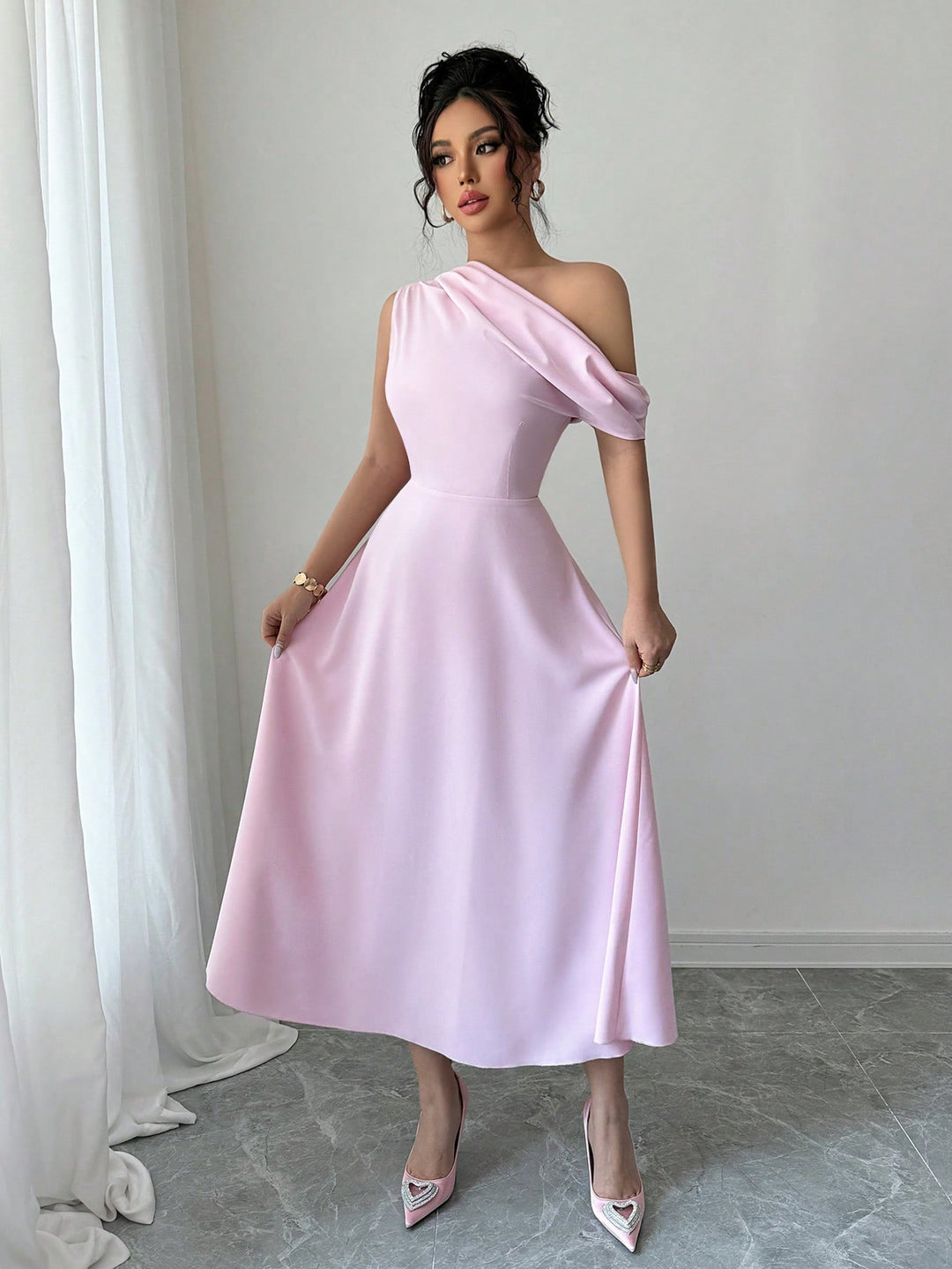 Rochie maxi SHEIN, roz