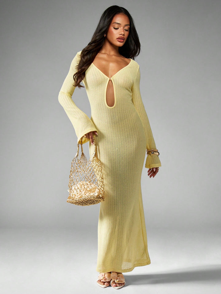 Rochie maxi SHEIN, galben