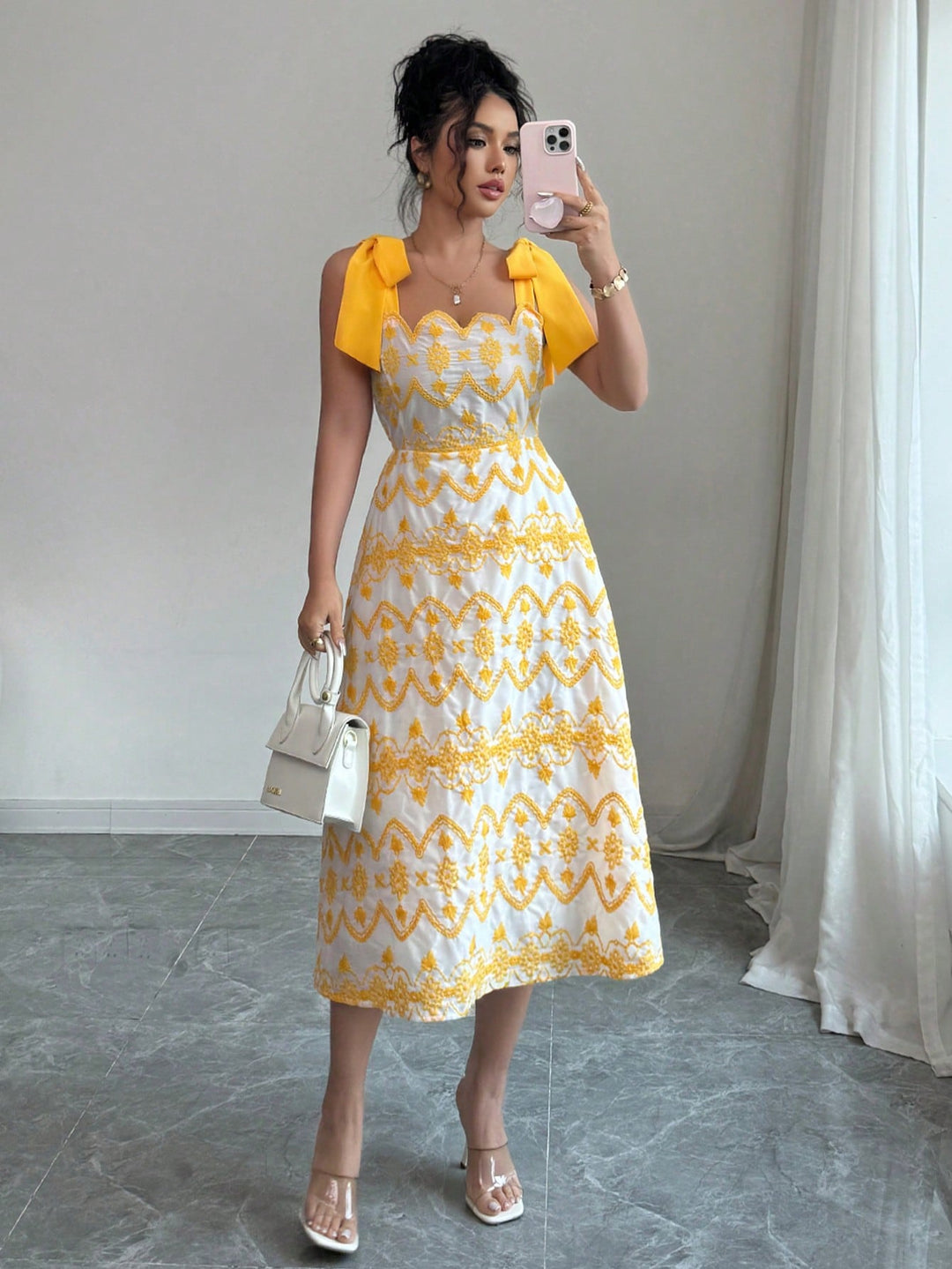 Rochie midi SHEIN, mix culori