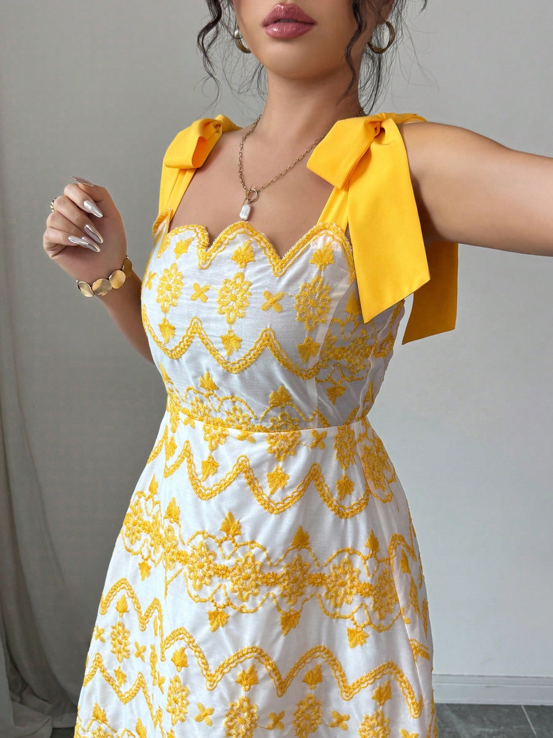 Rochie midi SHEIN, mix culori