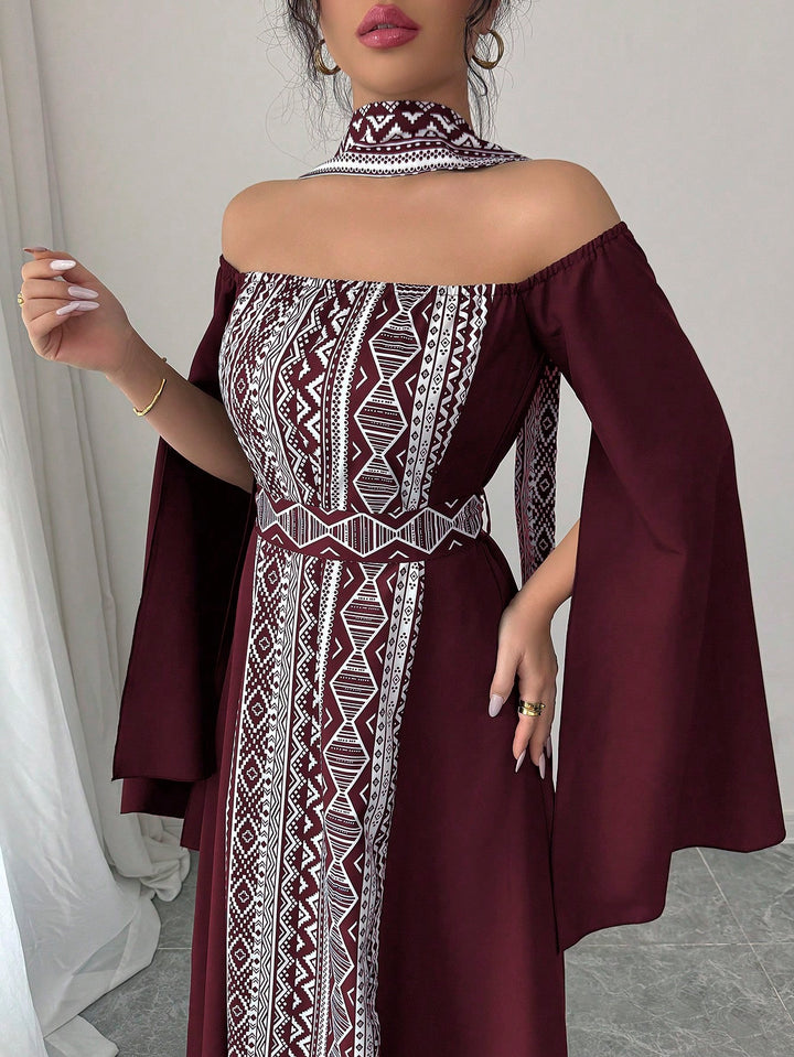Rochie maxi Shein, mix culori