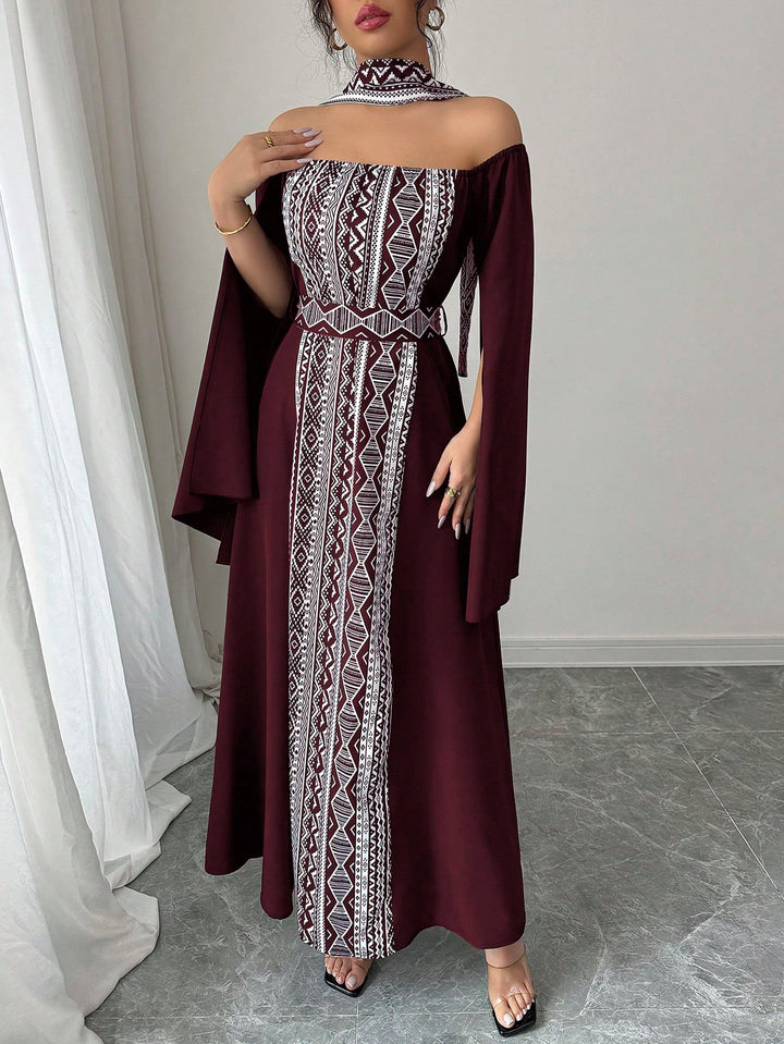 Rochie maxi Shein, mix culori