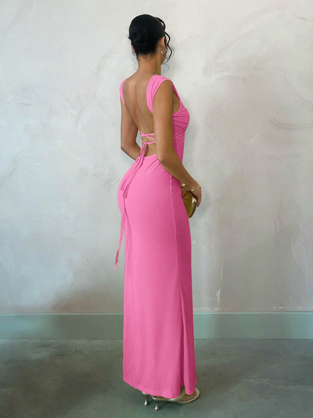 Rochie maxi SHEIN, roz