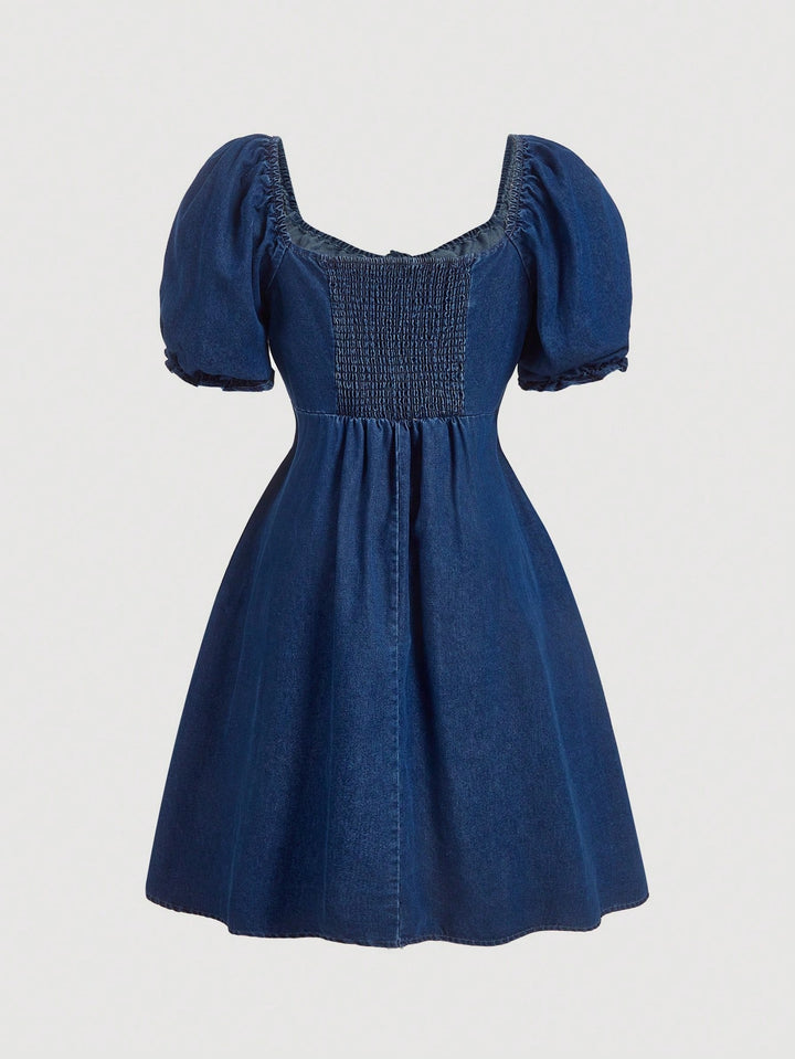 SHEIN mini ruha, kék