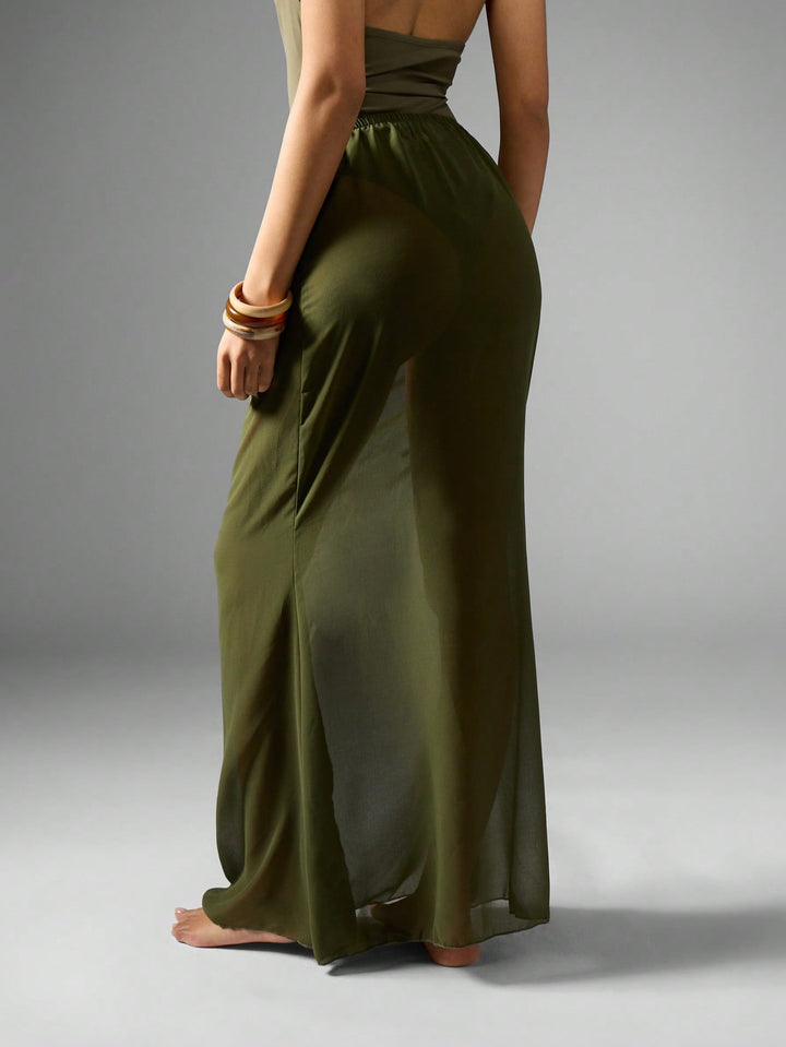 SHEIN strandidő, khaki