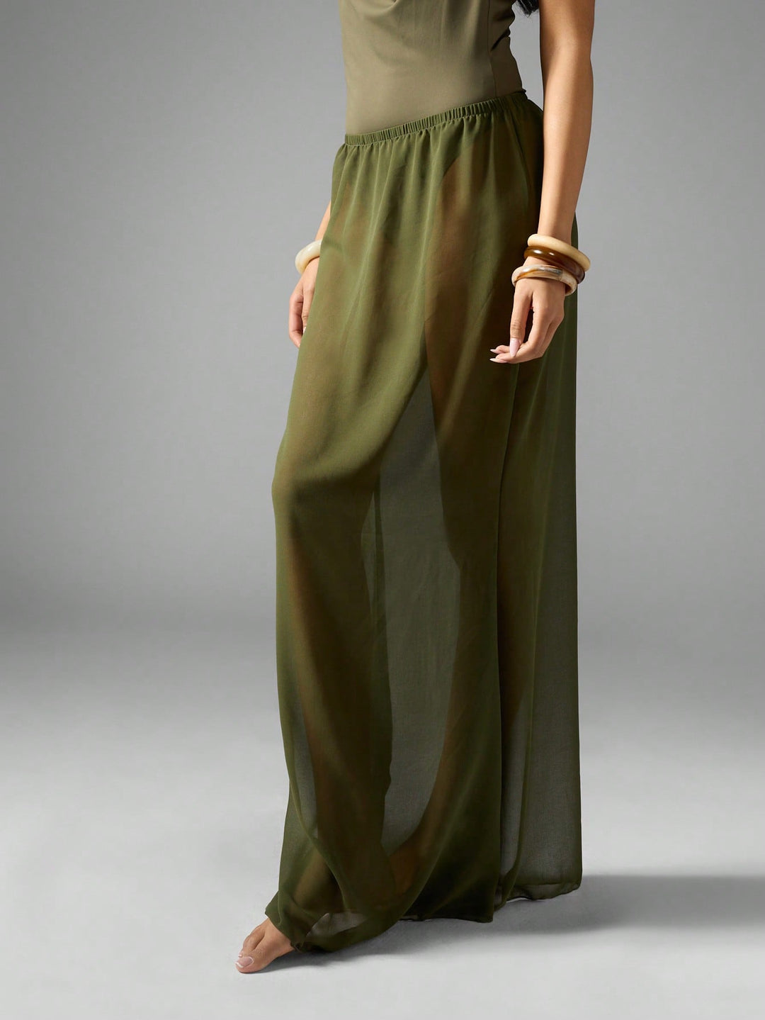 SHEIN strandidő, khaki
