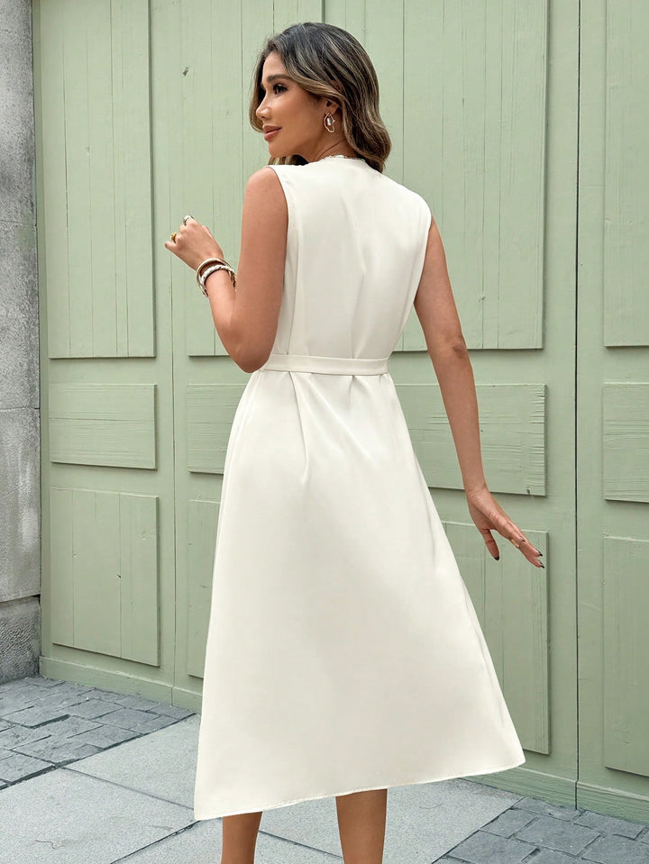 Rochie midi SHEIN, bej