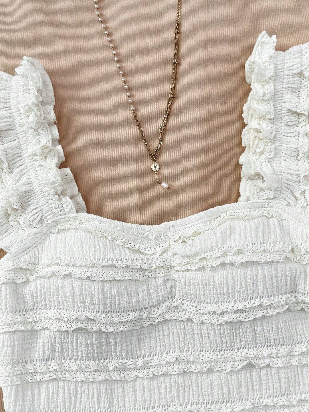 Top SHEIN, alb