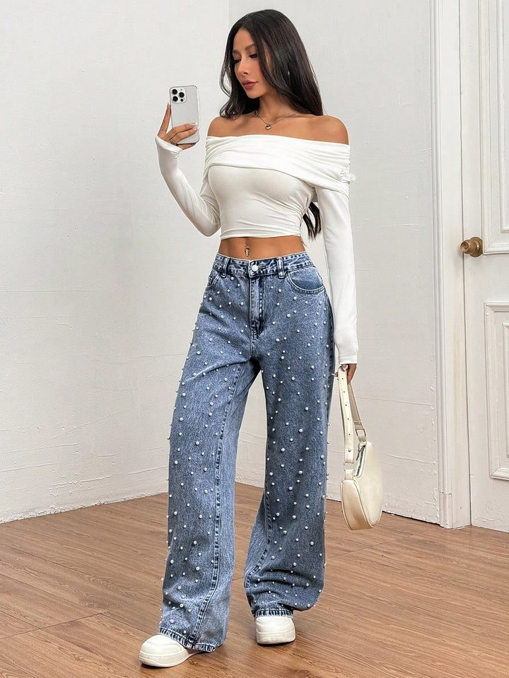 Jeans SHEIN, albastru