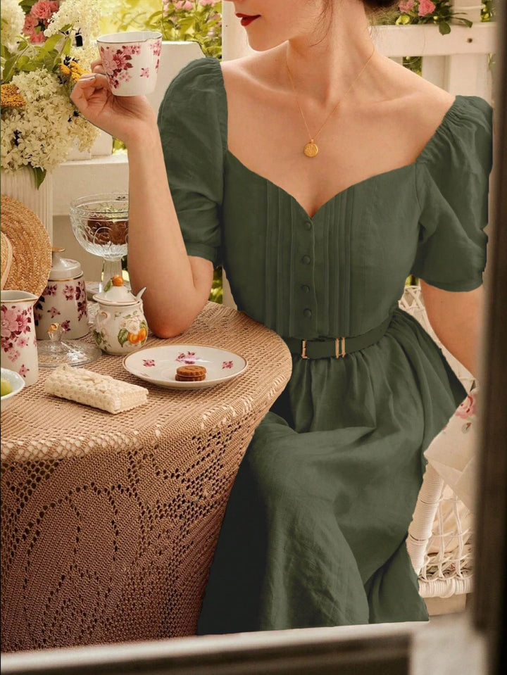 Rochie maxi SHEIN, kaki