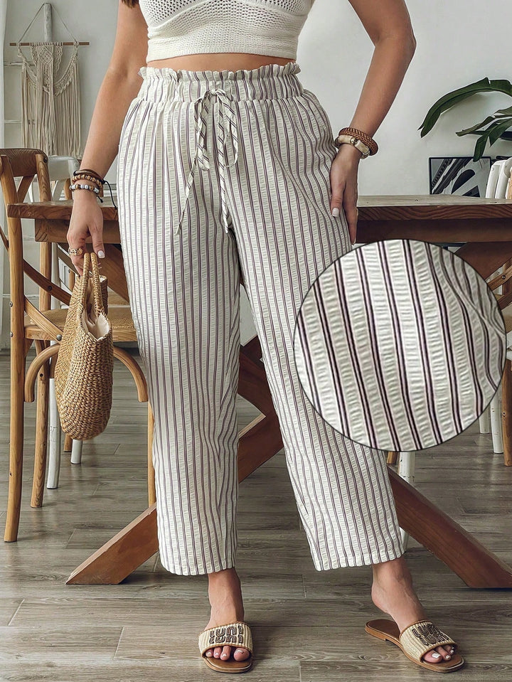 Pantaloni SHEIN, alb