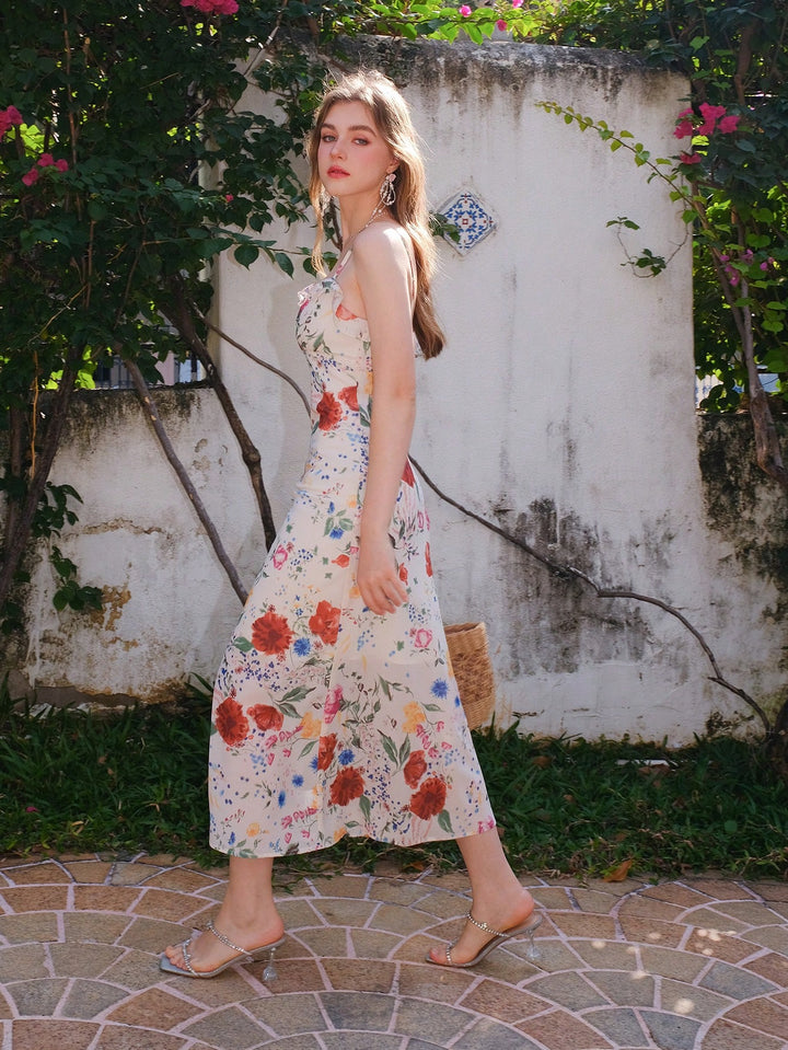 Rochie maxi SHEIN, bej