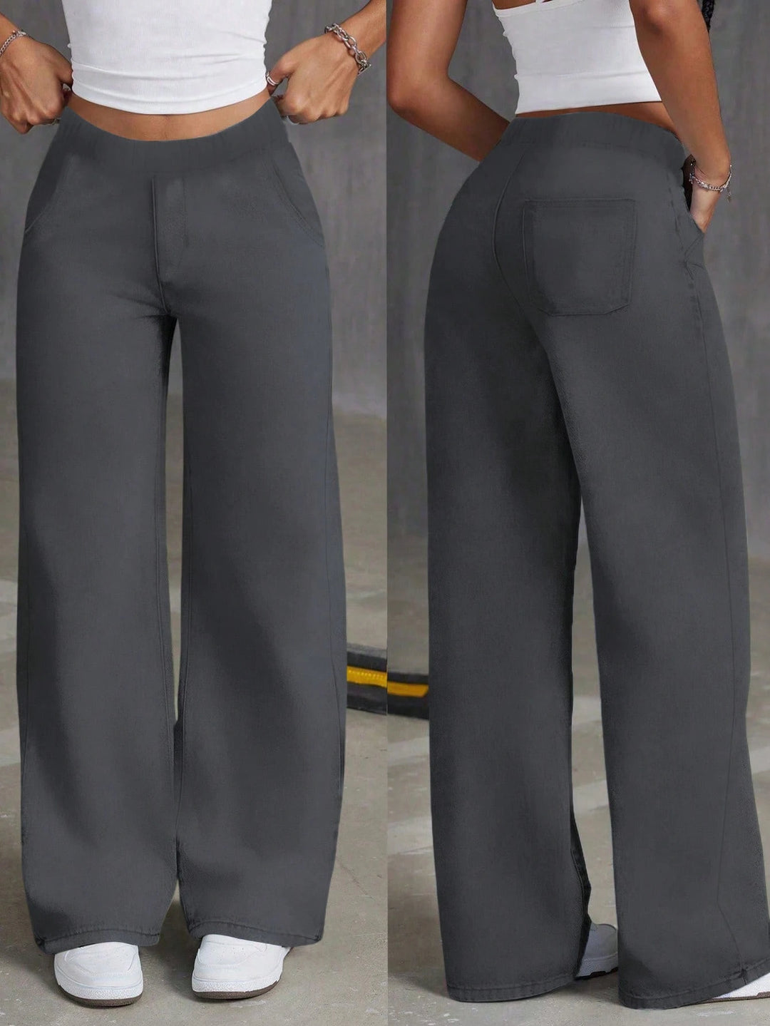 Pantaloni SHEIN, gri