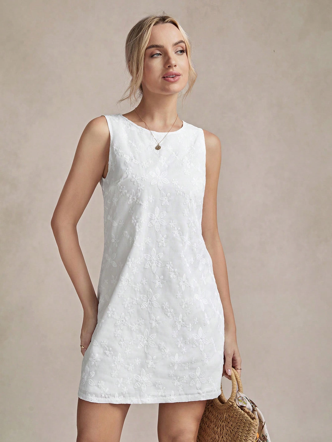 Rochie scurtă SHEIN, alb