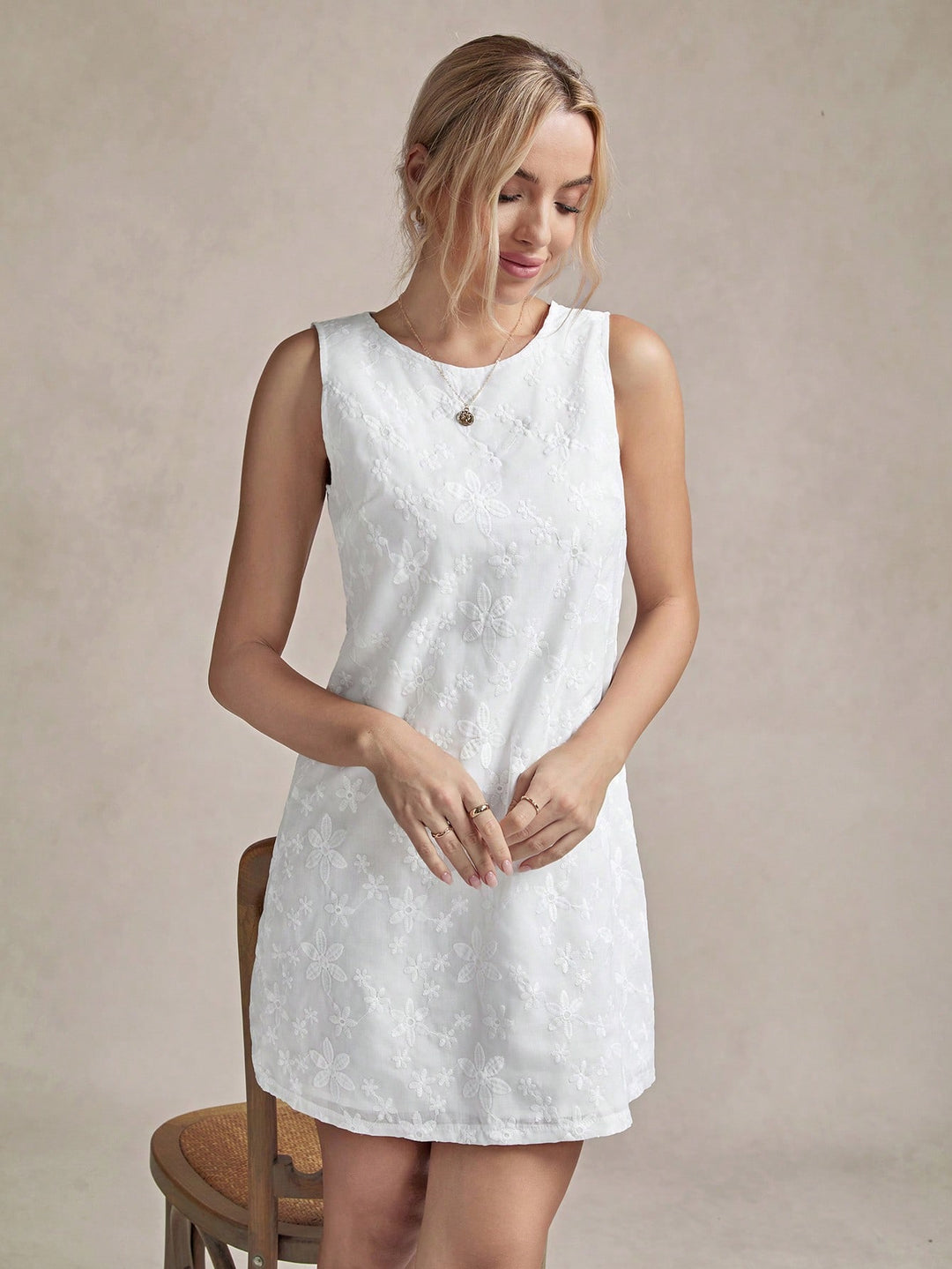Rochie scurtă SHEIN, alb