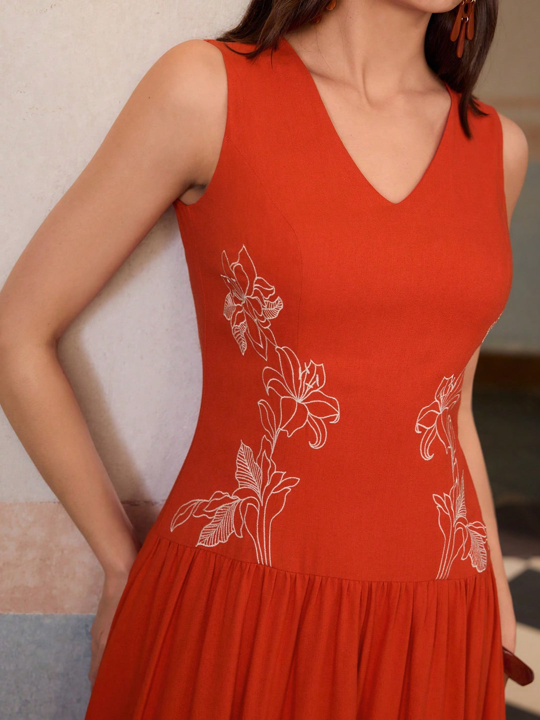 Rochie midi SHEIN, bej