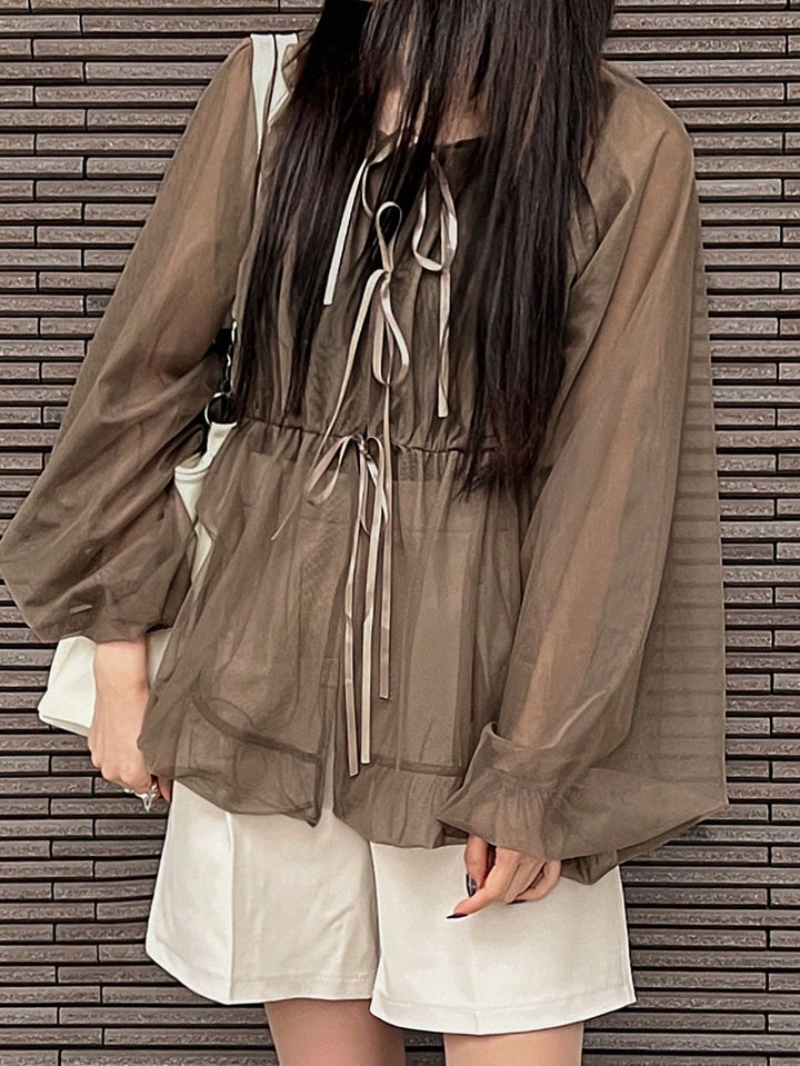 Top SHEIN, kaki