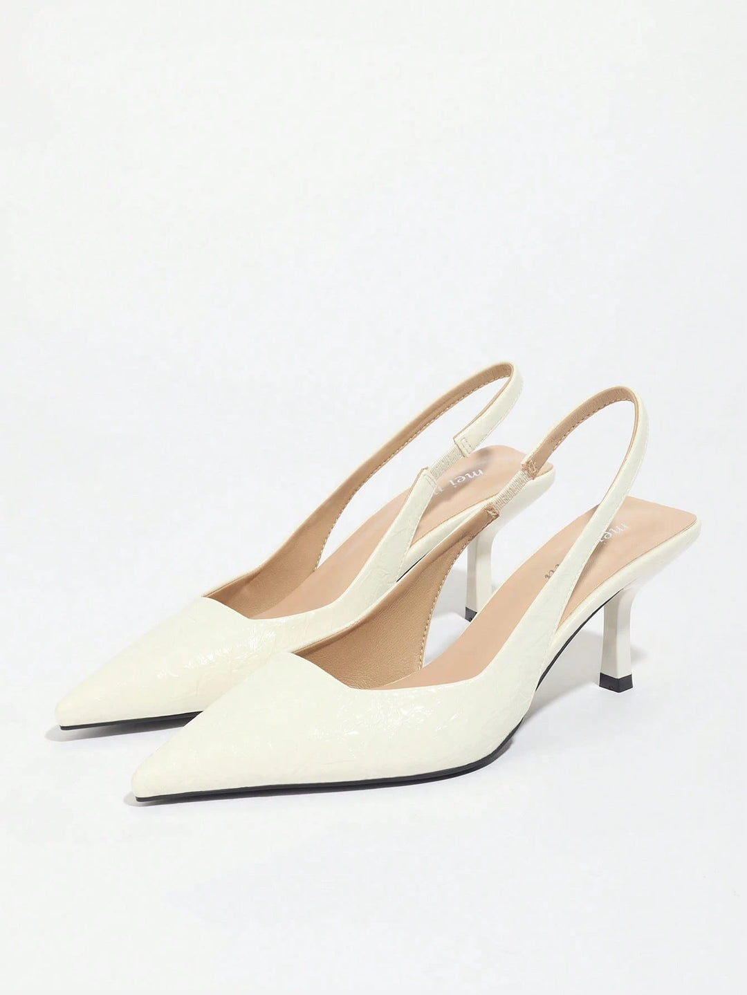 Pantofi cu toc SHEIN, crem