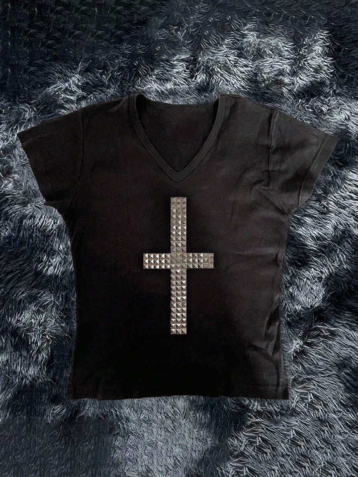 SHEIN fekete póló