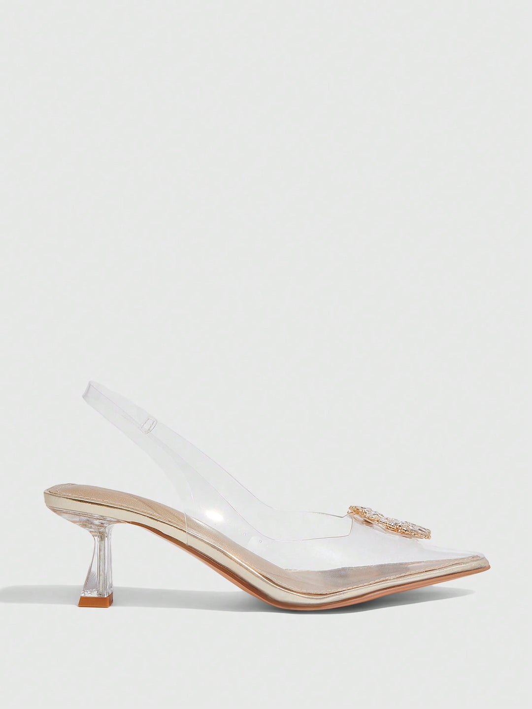 Pantofi cu toc SHEIN, auriu